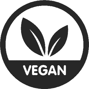 Vegan symbol with leaves in circle. 