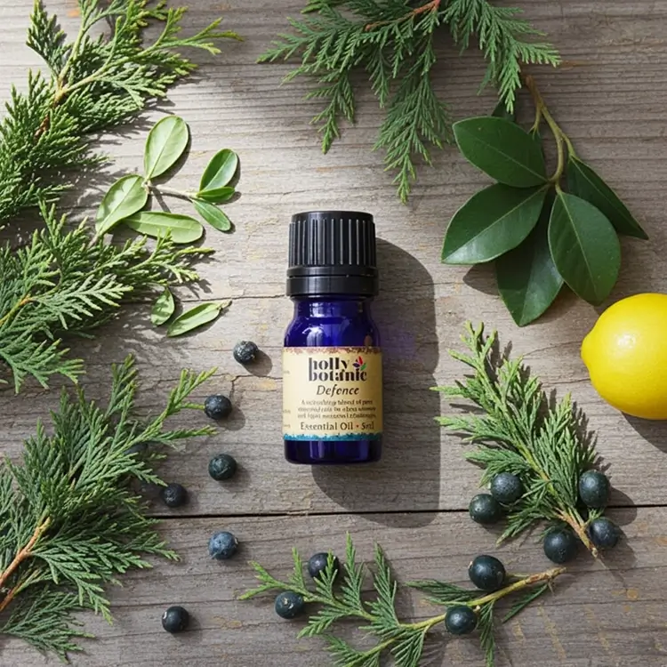 Defence essential oil blend showing scent profile