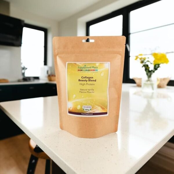 Collagen Beauty Blend, Marine collagen peptides powder. Lifestyle image