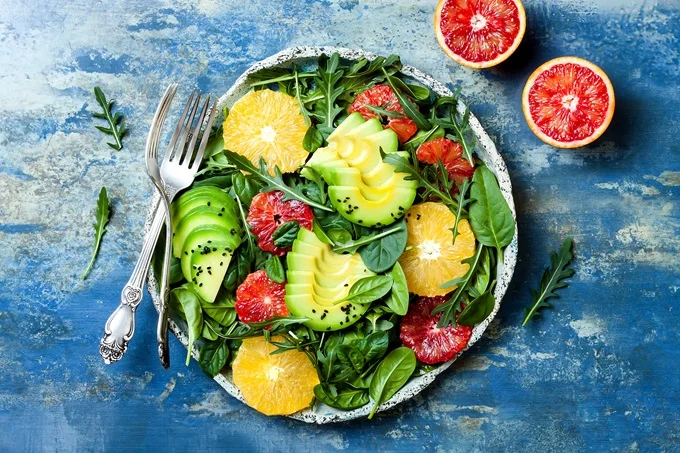 Fresh citrus fruit has high levels of vitamin C which will help your body produce more collagen. Try adding citrus fruits to a salad.