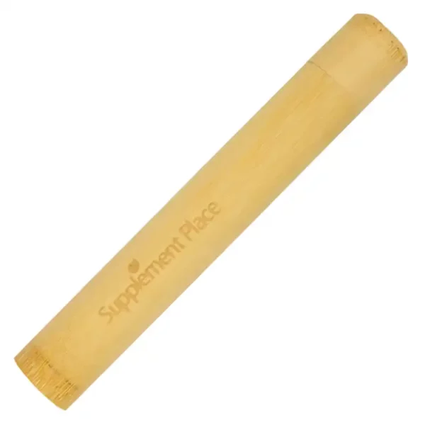 Bamboo toothbrush in case. 100% plant-based toothbrush. Just Case.