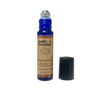Concentrate roll-on pulse point essential oils for focus 9ml lid off