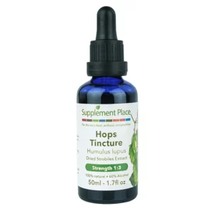 Hops Tincture | Dried strobiles extract, 1:3 strength, 60% alcohol. 100ml Bottle.