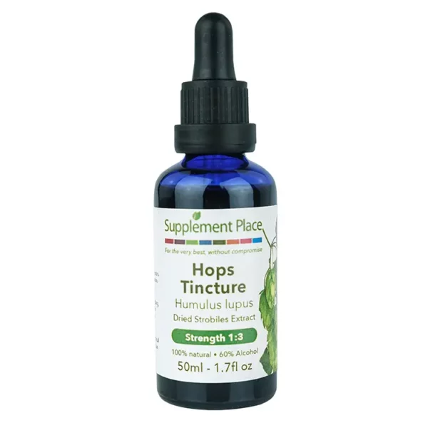 Hops Tincture | Dried strobiles extract, 1:3 strength, 60% alcohol. 100ml Bottle.