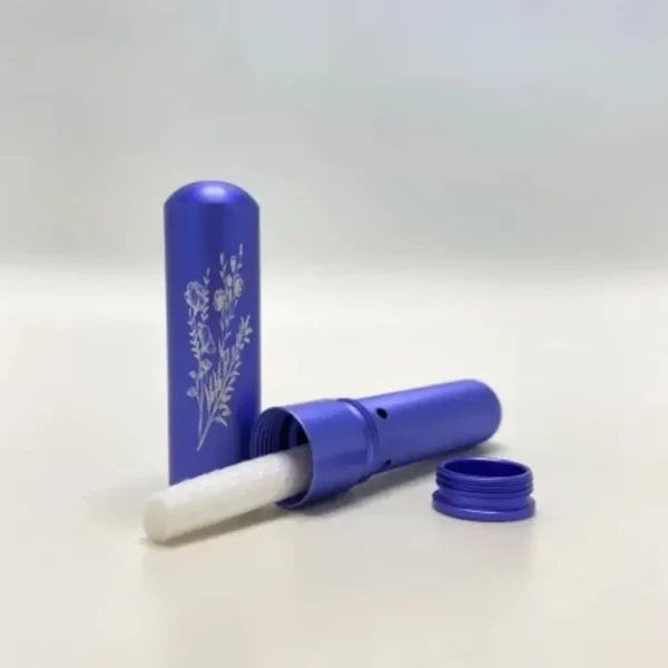 Personal inhaler essential oil diffuser. Blue