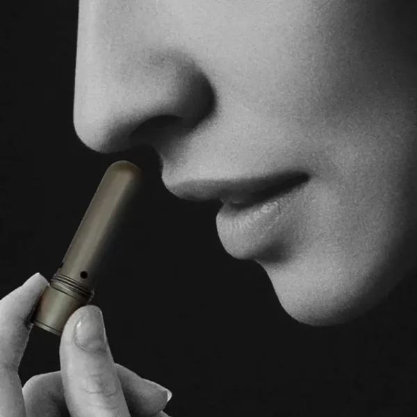 Grey personal diffuser being used