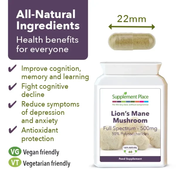Lion's mane mushroom additional information and benefits