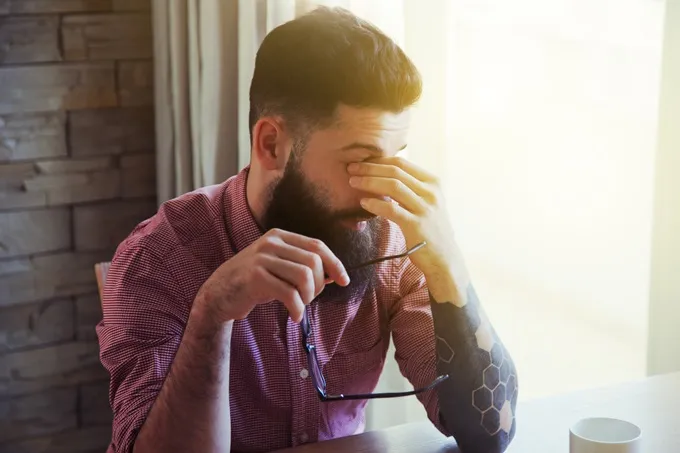 Blurred vision, headaches and dry eyes can all be caused by stress.