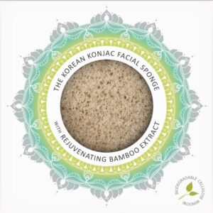 Konjac Facial Sponge | Rejuvenating, Anti-Ageing, Collagen-Boosting | Bamboo Extract