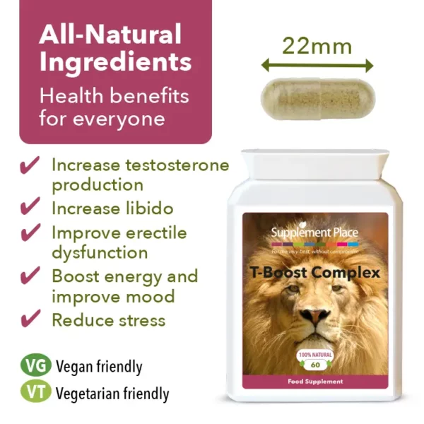T-Boost Capsules Benefits Image.