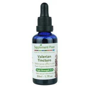 Valerian Tincture for Sleep. Fresh, organic root extract, high strength 1:1, 45% alcohol. 50ml Bottle