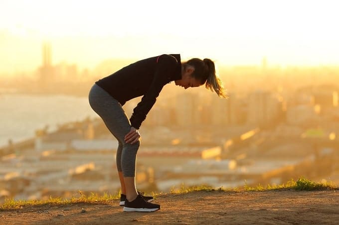 woman exercise ketones