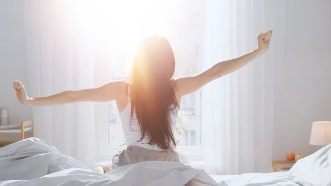 Spending time in natural daylight as early as possible will register this as wake-up time.