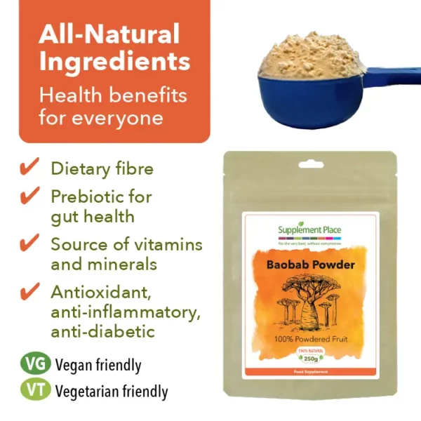 Organic Baobab powder benefits image