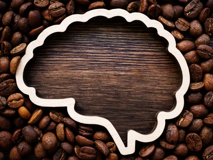 Brain foods include coffee, oily fish, blueberries and brocolli.