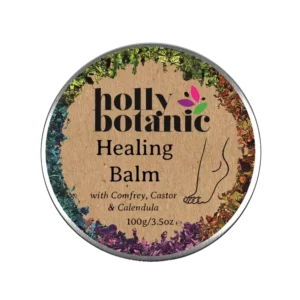 Healing balm with comfrey, castor and calendula