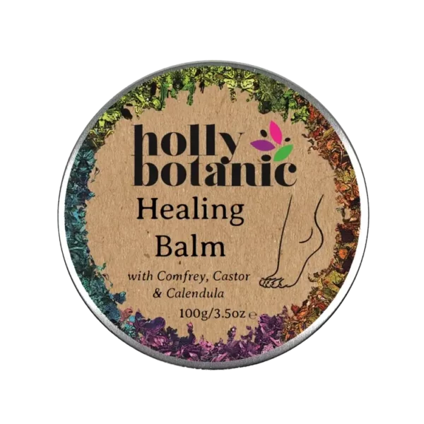 Healing balm with comfrey, castor and calendula