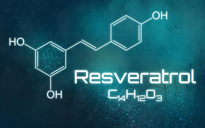 Resveratrol is a natural polyphenol, a biologically active compound synthesised by plants which are subjected to infectious or ironizing radiation.