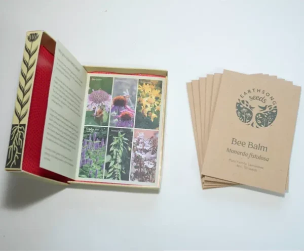 Bee Herbal Garden Organic Seeds. Inside Box