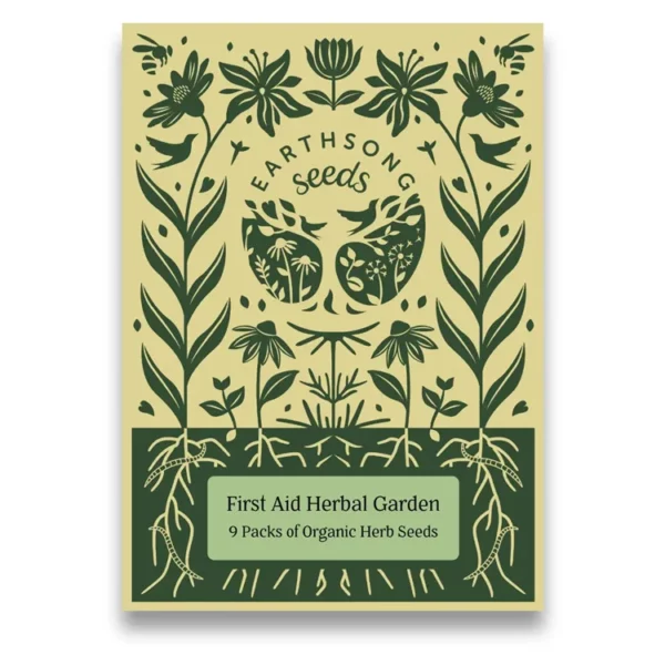 First Aid Herbal Garden Seeds - 9 packets of seeds to grow your own first aid kit.