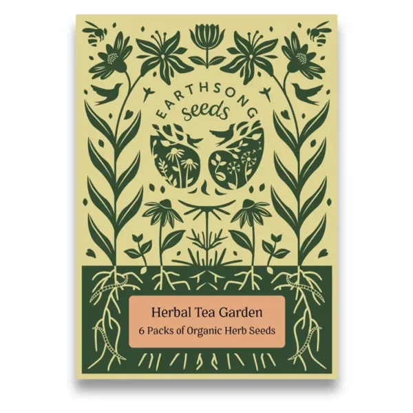 Harbal Tea Garden organic herb seeds. A selection of herbs to make delicious, healthy infusions offering health and wellbeing benefits.