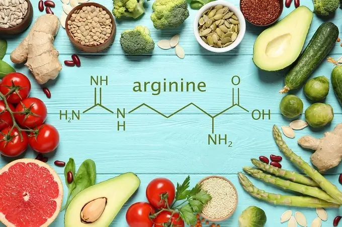 L-arginine appears in many protein-rich food such as turkey, pumpkin seeds and chickpeas.