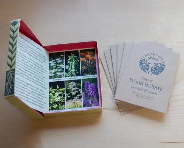 Sweet Dreams Garden - 6 organic herb seeds to sow, grow and harvest. Inside box.
