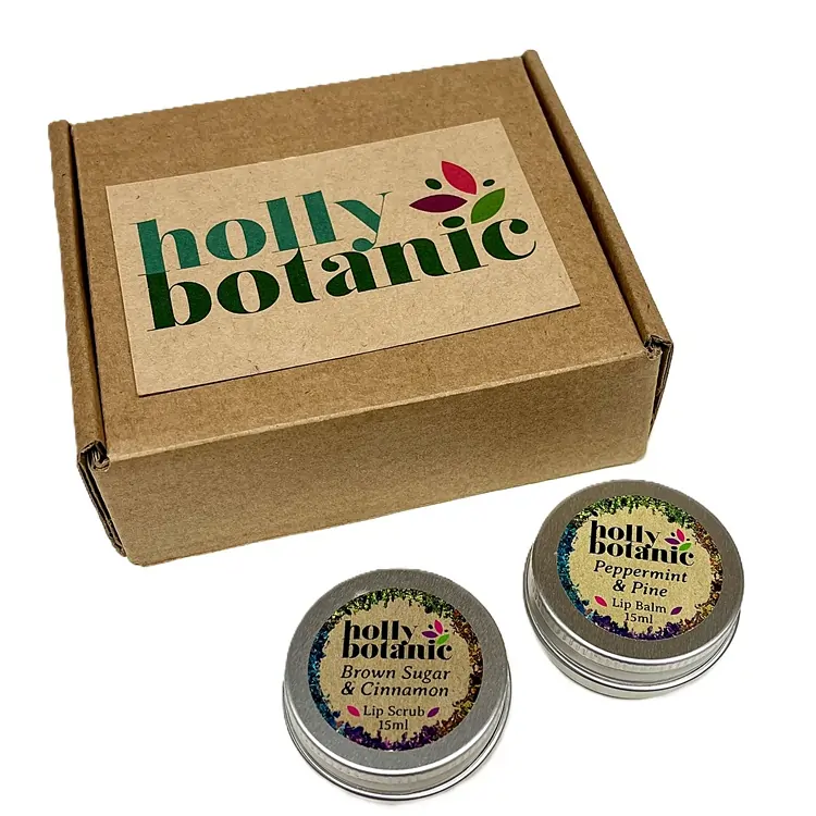 Lip Love Gift Set shown with small cardboard gift box