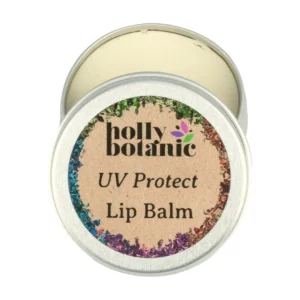 A natural, nourishing lip balm with added UV protection. Supplied in a recyclable aluminium tin.