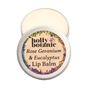 Rose Geranium & Eucalyptus Lip Balm