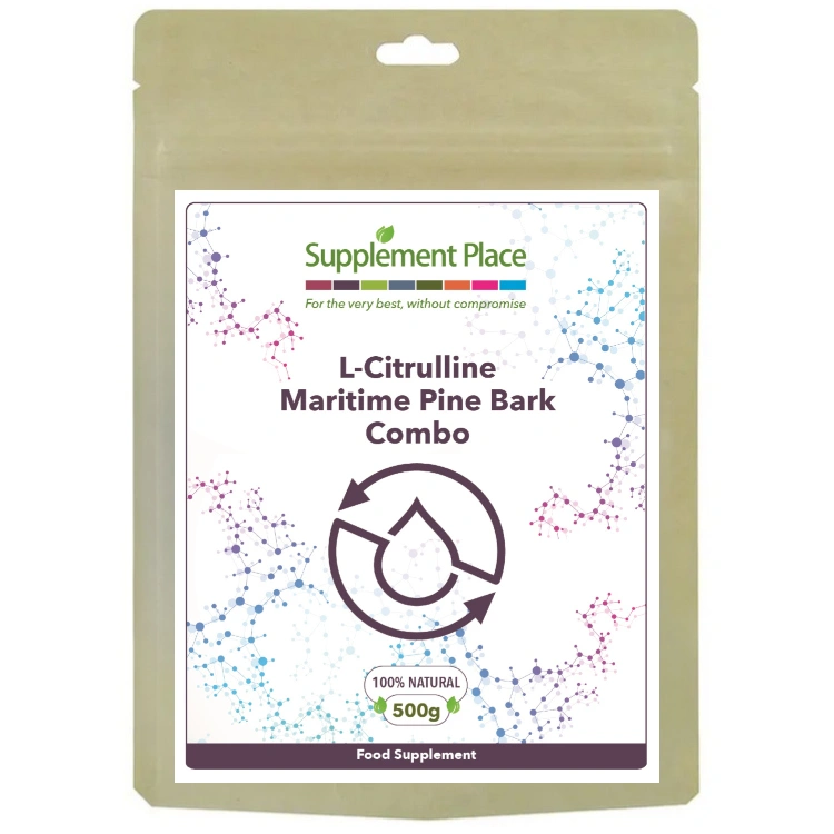 Combo powder, L-Citrulline and pine bark extract. 500g pouch.