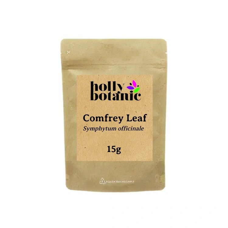 15g Comfrey Leaf supplied in a recyclable, heat-sealed pouch.