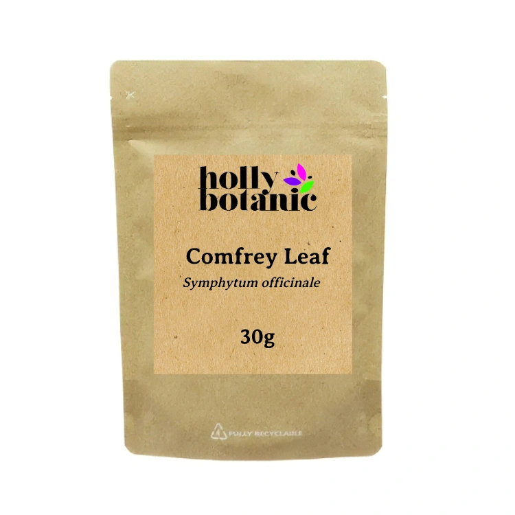 30g Comfrey Leaf supplied in a recyclable, heat-sealed pouch.