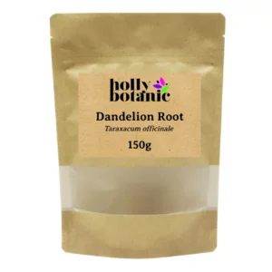 150g Dandelion Root supplied in a recyclable, heat-sealed pouch.
