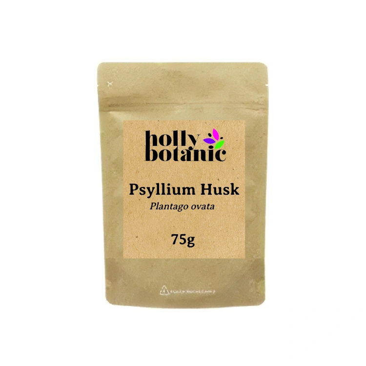 75g Psyllium Husk supplied in a recyclable, heat-sealed pouch.