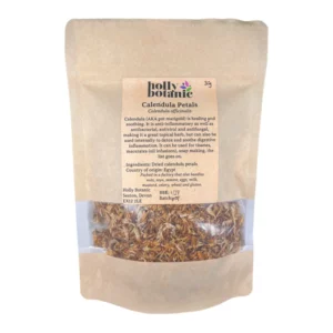 Calendula Petals supplied in recyclable, heat-sealed pouches. Available in small, medium or large.