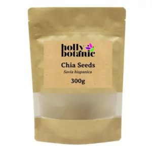 Chia Seeds supplied in recyclable, heat-sealed pouches.