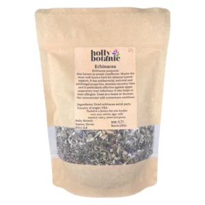 Echinacea supplied in recyclable, heat-sealed pouches. Available in small, medium or large.