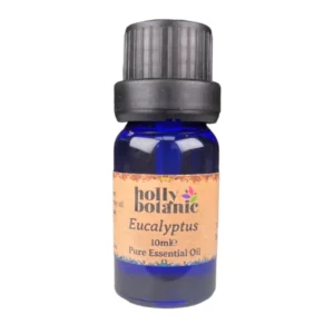 Eucalyptus essential oil available in either 5ml or 10ml blue glass, recyclable dropper bottles.