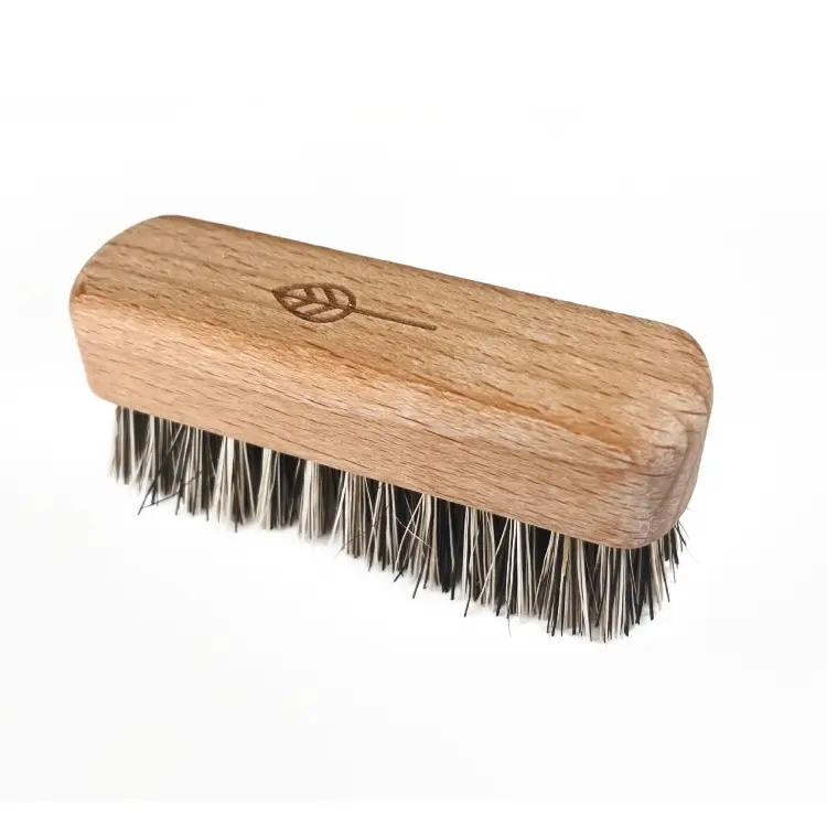 Wooden Beard Brush made from FSC® beech wood with plastic-free plant-based Tampico and Arenga bristles. Main image